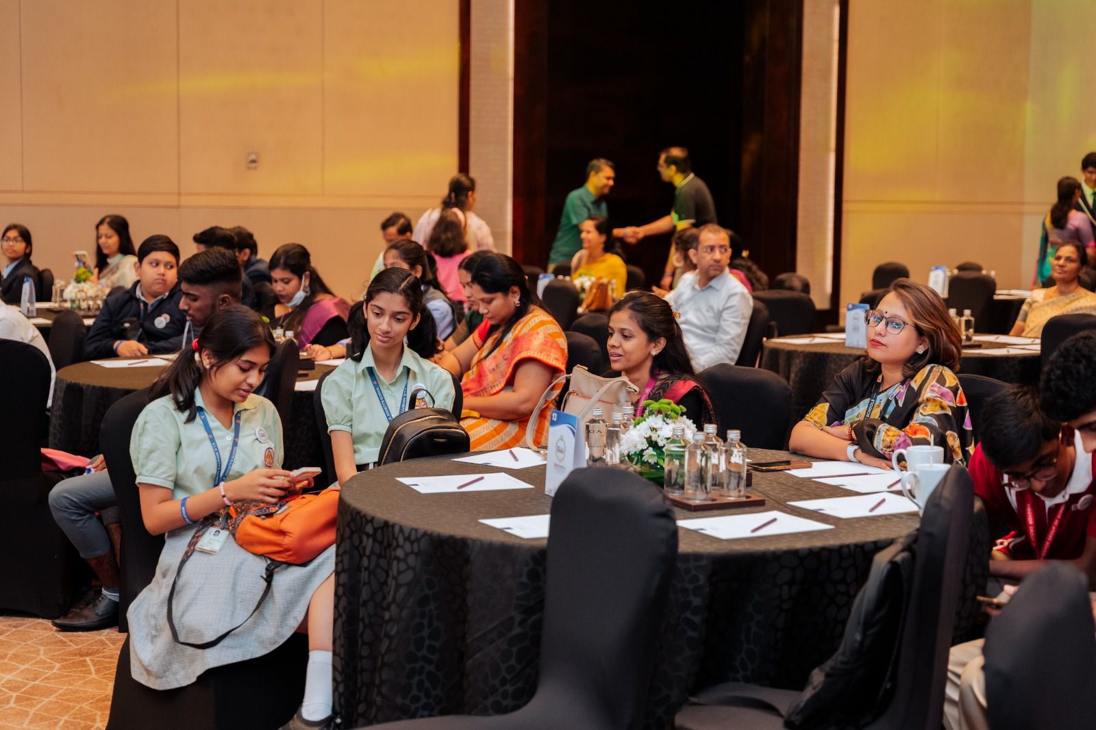 Ideathon '26 — students seated at tables during the programme